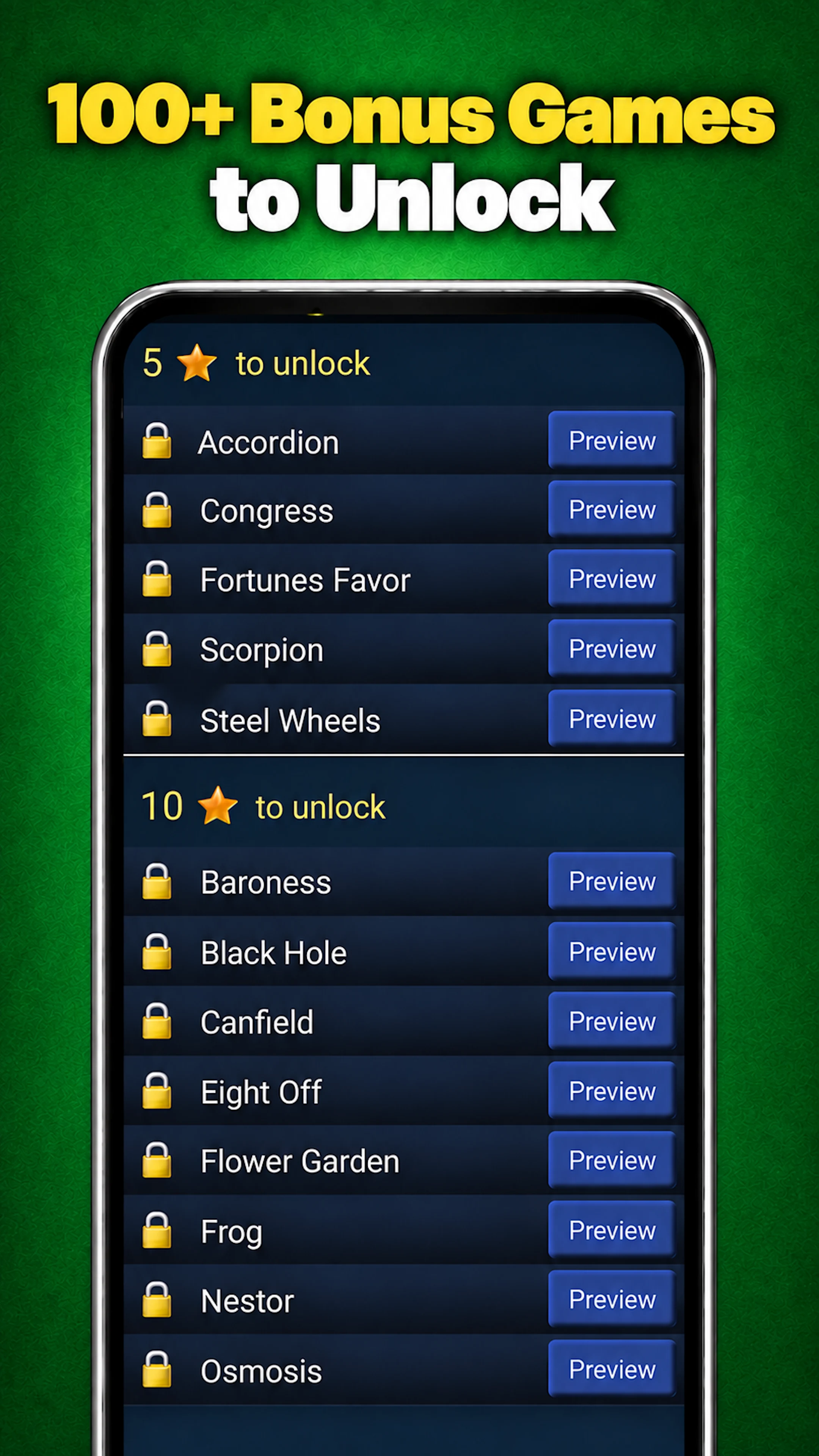 150+ Card Games Solitaire Pack screenshot