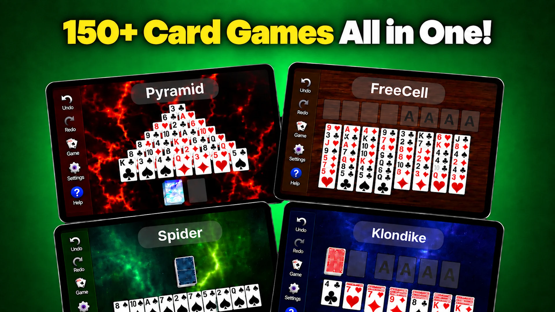 150+ Card Games Solitaire Pack screenshot